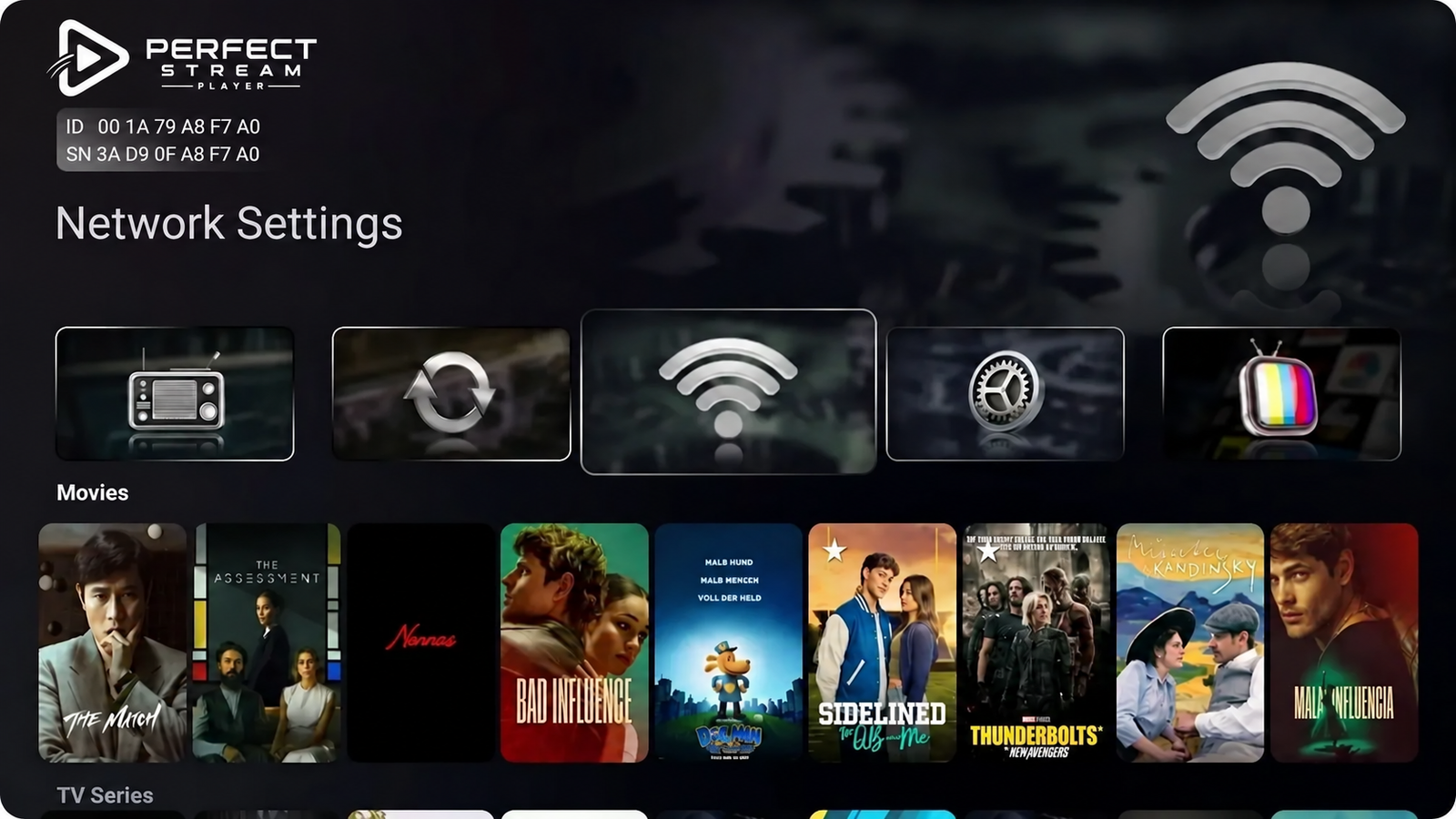 AppForce Android TV interface
